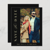 Budget Black Weduwfoto Wimshical Script (Voorkant / Achterkant)