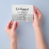 Budget Black Wh Horizontale 2 Wedding Flyer foto's (Hand)