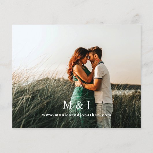 Budget Black Wh Horizontale 2 Wedding Flyer foto's (Achterkant)