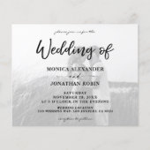 Budget Black Wh Horizontale 2 Wedding Flyer foto's (Voorkant)