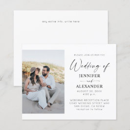 Budget Black & White Calligraphy Simple Wedding 3