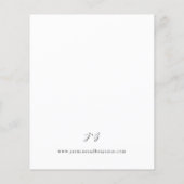 Budget Black & White Floral Beachy Wedding (Achterkant)