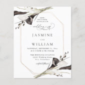 Budget Black & White Floral Wedding 2 (Voorkant)