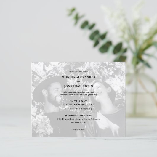 Budget Black & White Photo Landscape Wedding (Staand voorkant)