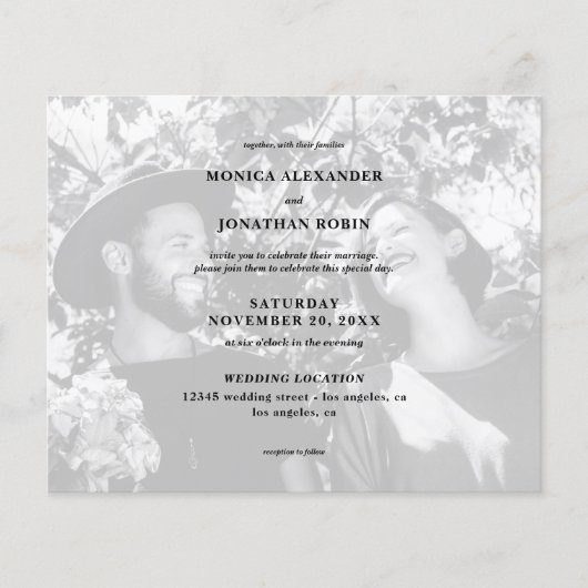 Budget Black & White Photo Landscape Wedding (Voorkant)