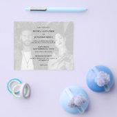 Budget Black & White Photo Landscape Wedding Flyer (Enkel)