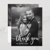 Budget Black White Photo Weddenschap Hartelijk dan (Voorkant / Achterkant)