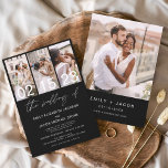 Budget Black White Photo Wedding Invitation<br><div class="desc">Vier je liefdesverhaal met onze Budget Zwart-Wit Foto Bruiloft uitnodiging. Deze elegante en betaalbare uitnodiging legt de tijdloze schoonheid van uw romance vast in klassiek zwart-wit. Ontworpen voor elk budget, doet deze uitnodiging geen afbreuk aan stijl. De eenvoud van zwart-wit roept een gevoel van verfijning en genade op, waardoor het...</div>