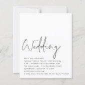 BUDGET Black White Script QR Code Weddenschap uitn (Voorkant)