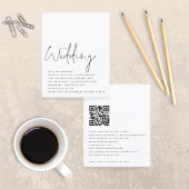 BUDGET Black White Script QR Code Weddenschap uitn