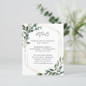 Budget Bladeren & Eucalyptus Goud Details (Staand voorkant)