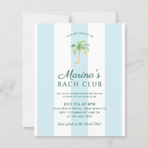 BUDGET Blau Gestreepte Strand Bach Club Bruidsdouc