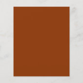 Budget Blau Oranje Agate Trouwmenu Flyer (Achterkant)