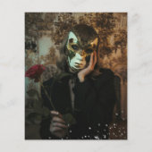 BUDGET Blau Zilver Foto Masquerade Verjaardag (Achterkant)