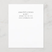 Budget Blauw & Beige Boho Bloem Gradiëringsfeestje Flyer (Achterkant)