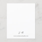 Budget Blauw & Beige Boho Bloemenkrans Flyer (Achterkant)