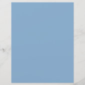 Budget Blauw Bloemendesign Doopmenu Jongen (Achterkant)