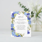 Budget Blauw Paars en Geel Floral - Gegevens (Staand voorkant)