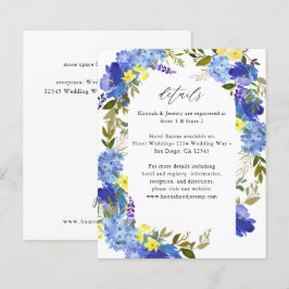 Budget Blauw Paars en Geel Floral - Gegevens