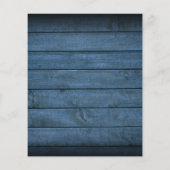 Budget Blauw Rustieke Houten Bloemen Bruiloftsinva (Achterkant)