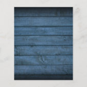 Budget Blauw Rustieke Houten Bloemen Bruiloftsinvi (Achterkant)