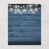 Budget Blauw Rustieke Houten Slingerlicht Bruiloft (Achterkant)