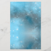 Budget Blauw Zee Zomer Bruiloft Flat Menu Kaart (Achterkant)