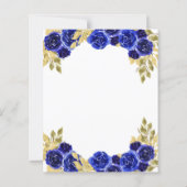 BUDGET Blauwe Bloemen Prinses Gouden Boog Quincean (Achterkant)