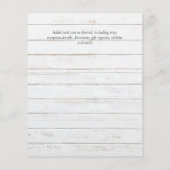 BUDGET Blauwe Bloemige Trouw Uitnodigingen Eucalyp Flyer (Achterkant)