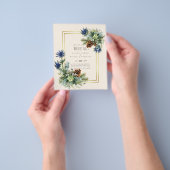 BUDGET  Blauwe Distel Eucalyptus Trouw Wonderland Flyer (Hand)