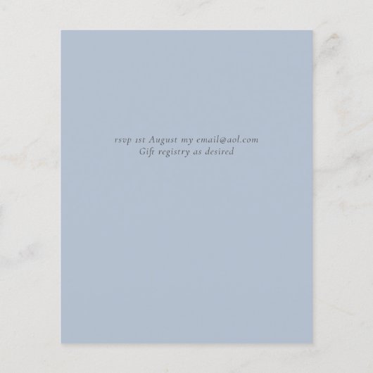 BUDGET  Blauwe Distel Eucalyptus Trouw Wonderland Flyer (Achterkant)