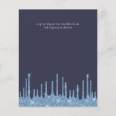 BUDGET Blauwe Glitter Bruiloft (Achterkant)