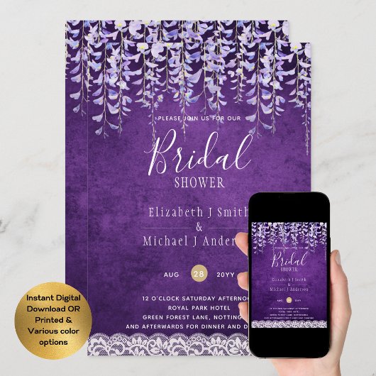 BUDGET Blauweregen Bloemengordijn TROUWDA PARTY UI Kaart