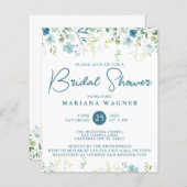 Budget Blauwgroen Blauw Beige Wildflower Vrijgezel (Voorkant / Achterkant)