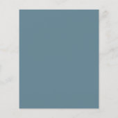Budget Blauwgroen Blauw Minimalistisch Baby shower (Achterkant)