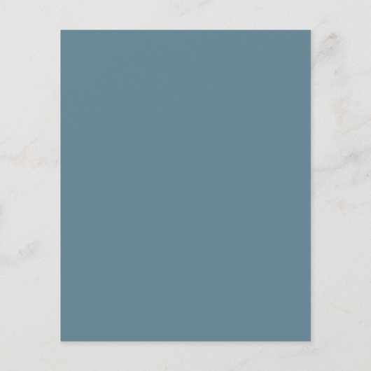 Budget Blauwgroen Blauw Minimalistisch Baby shower (Achterkant)