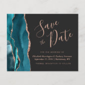 Budget Blauwgroen Blauw Roos Gouden Agaat Save the (Voorkant)