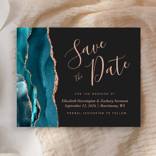 Budget Blauwgroen Blauw Roos Gouden Agaat Save the