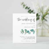 Budget Blauwgroen Eucalyptus Minimale Weddenschap (Staand voorkant)