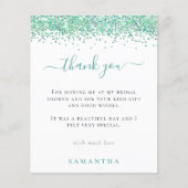 Budget Blauwgroen Glitter Foto Vrijgezellenfeest D (Voorkant)