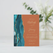 Budget Blauwgroen Gold Agaat Burnt Sinaasappel Roe (Staand voorkant)