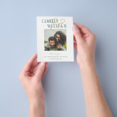 BUDGET Blauwgroen groene bruiloft FOTO Bedankt Fly Flyer (Hand)