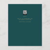 BUDGET Blauwgroen groene gouden bruidbruinbruidjes (Achterkant)