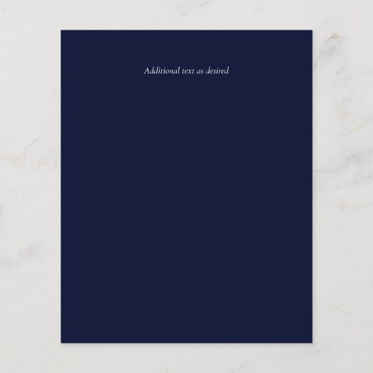 BUDGET Blauwgroen maan Gothic Wedding Invite (Achterkant)