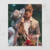 Budget Blauwgroen Mist Florals Foto Love Bedankt W (Achterkant)