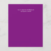 BUDGET Blauwgroen Paarse goudweddenschappen (Achterkant)