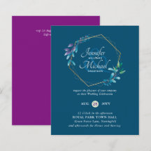 BUDGET Blauwgroen Paarse goudweddenschappen