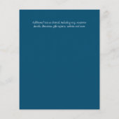 BUDGET Blauwgroen Paarse goudweddenschappen (Achterkant)