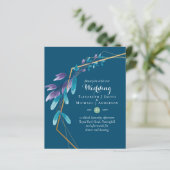 BUDGET Blauwgroen Paarse goudweddenschappen (Staand voorkant)