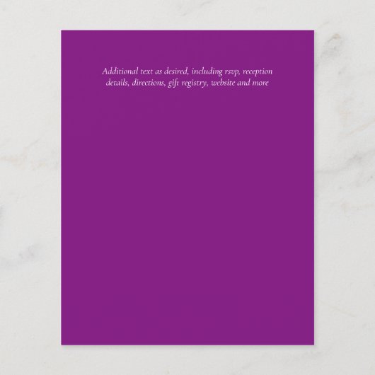 BUDGET Blauwgroen Paarse goudweddenschappen (Achterkant)